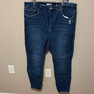 Good American Men's Slim Straight Jeans in Dark Blue